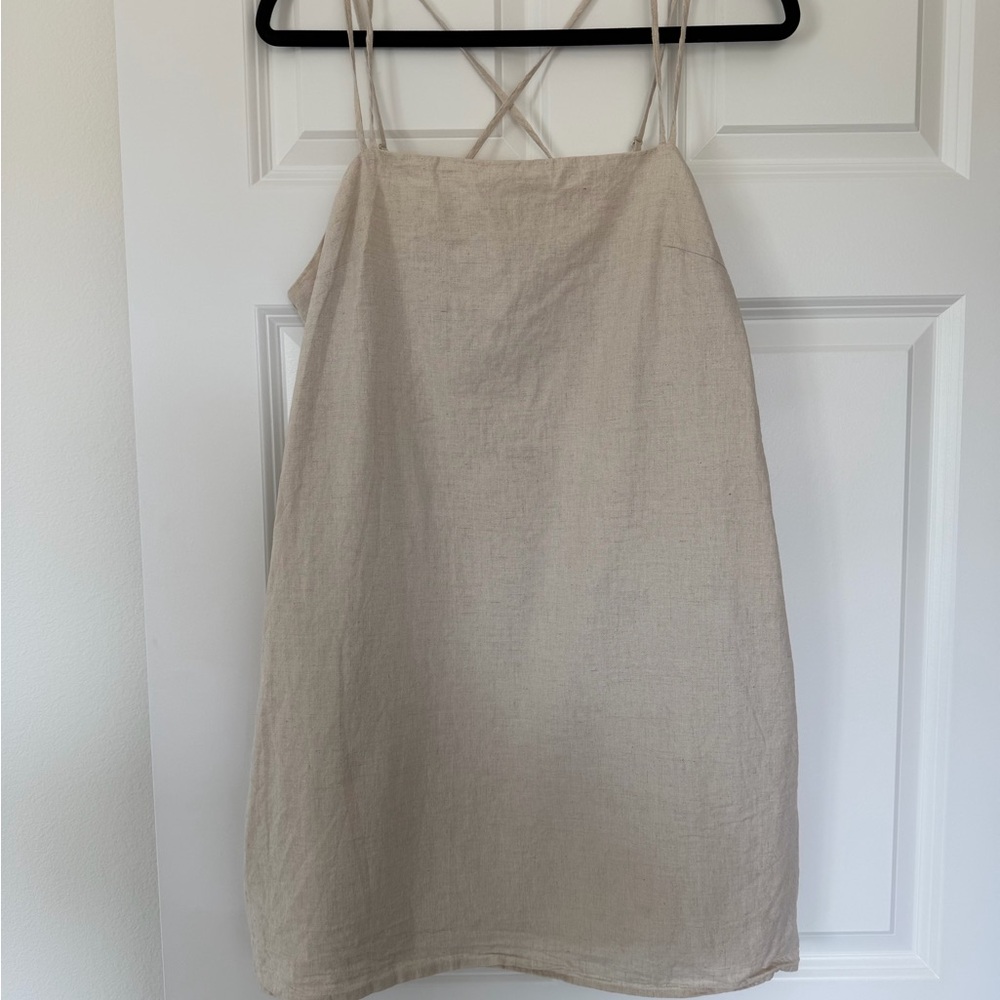H&M linen Beige Dress